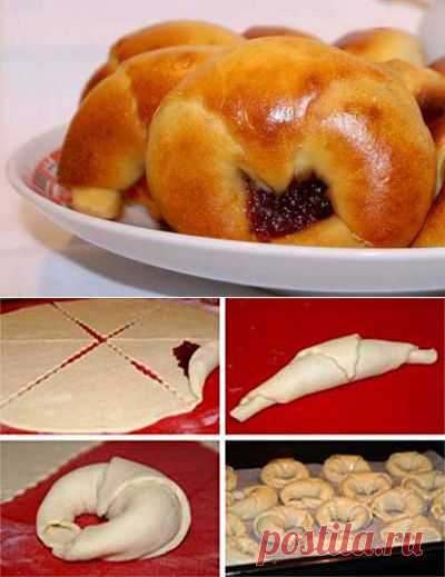 Калачики с джемом