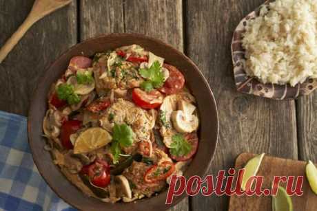 Свинина по-тайски с овощами – пошаговый рецепт с фото.