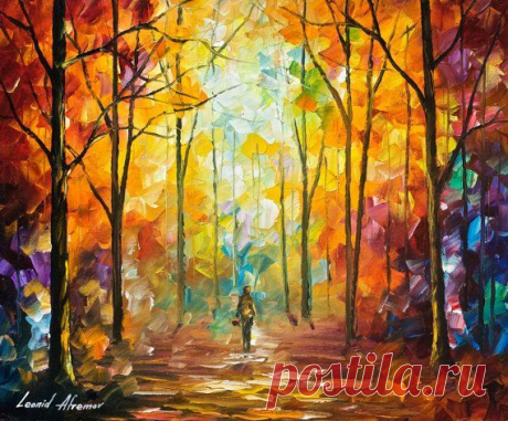 Moment Of Realization — ORIGINAL Landscape Modern Wall Art Deco Oil Painting On…