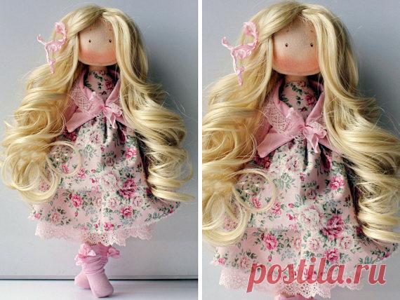 Handmade doll Interior doll Art doll Textile doll Rag doll
