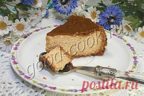 Чизкейк с вареной сгущенкой.