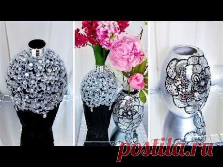 DIY DECORATIVE VASES | BEST OUT OF WASTE| COLLABORATION WITH UNICAR DIY| Home Decor Trend 2019