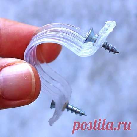 Plastic bottles can be used for many DIY ideas. Take a look at our video How to recycle plastic bottles into PVC pipe clamp.