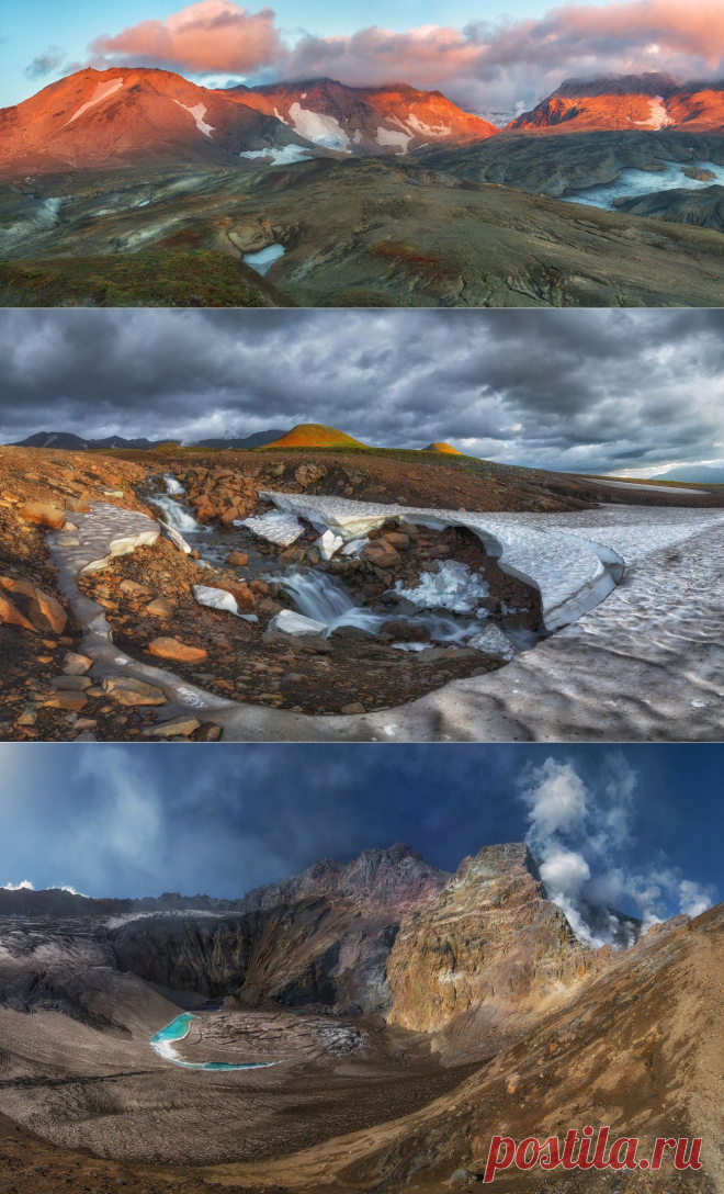 35PHOTO - Андрей Грачев - Три панорамы Мутновского вулкана.