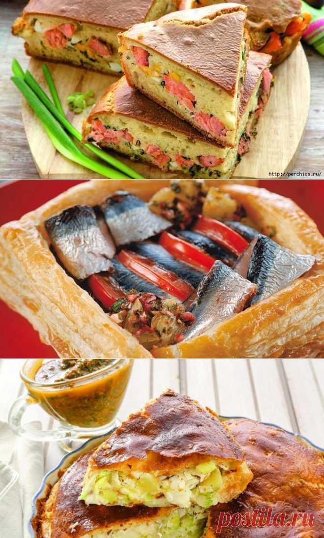Самые вкусные рыбные пироги-3 рецепта.
