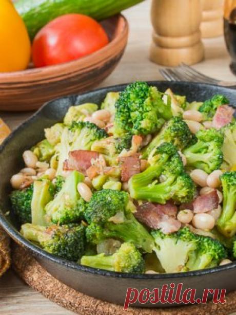Жареная брокколи с фасолью и беконом: как приготовить - проверенный пошаговый рецепт с фото на Вкусном Блоге