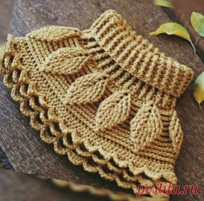 Узор для манишки крючком