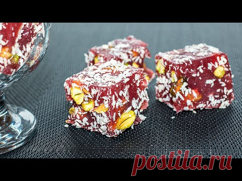Восточные сладости. Я делаю Рахат-луку?м дома по этому рецепту, получается вкуснее магазинного