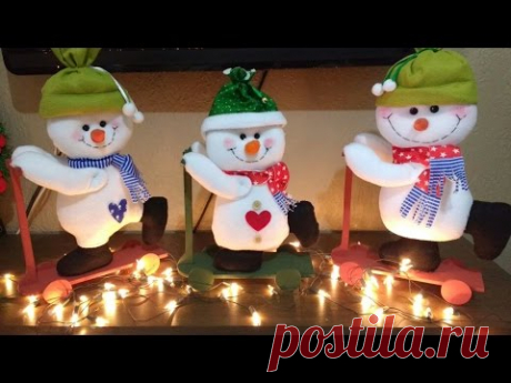 DIY BONECO DE NEVE - decorativo