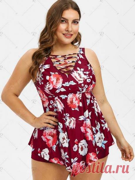 Купальники для полных девушек и женщин американского бренда RoseGal лето 2019 (50 фото)
