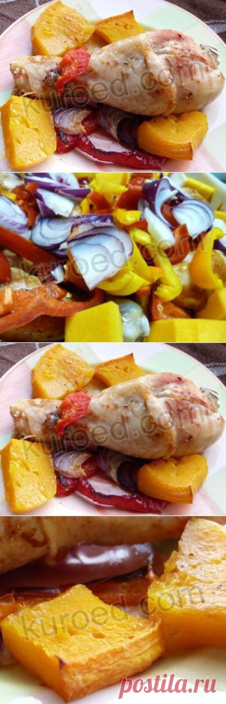 РЕЦЕПТЫ | Куриные лапки в меду с гарниром из печеной тыквы и цветной капусты
