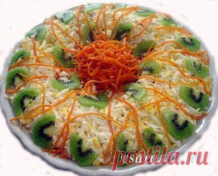 Салат с киви и курицей » Мировые кулинарные рецепты, рецепты с фото, рецепты салатов, рецепты салатов 2013, рецепты салатов с фотографиями