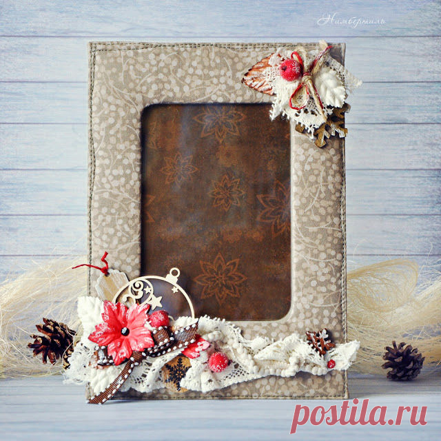 Делаем новогоднюю фоторамку - Ярмарка Мастеров - ручная работа, handmade
