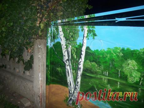 Элемент рисунка на воротах