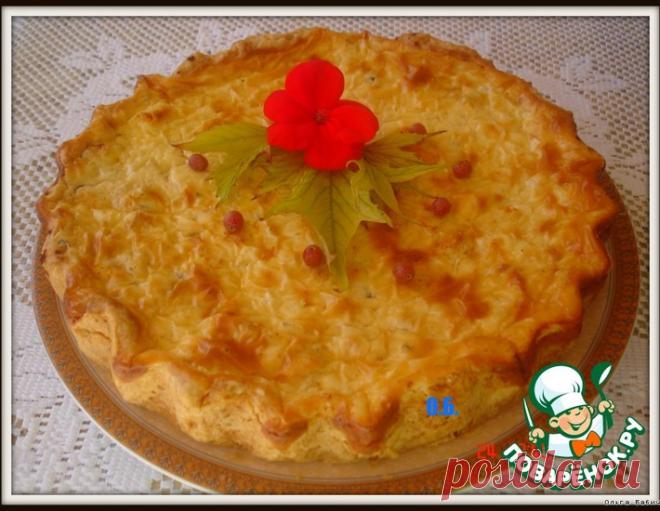 Открытый пирог с курицей – кулинарный рецепт