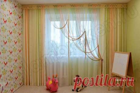 Шторы с ламбрекеном в детскую