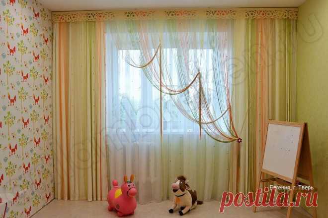 Шторы с ламбрекеном в детскую