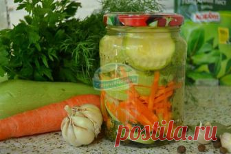 Кабачки на зиму в литровых банках в пряном маринаде с морковью и чесноком на зиму: рецепт с фото
