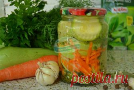 Кабачки на зиму в литровых банках в пряном маринаде с морковью и чесноком на зиму: рецепт с фото