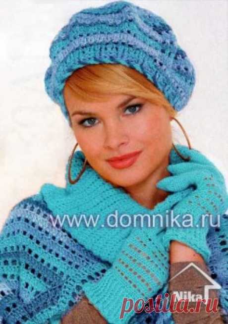 Шапки, береты » Вязание крючком и спицами схемы и модели