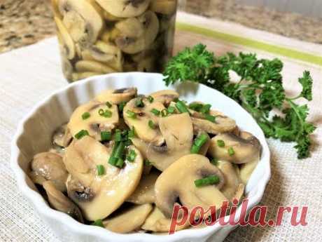 Быстрые МАРИНОВАННЫЕ ГРИБЫ за 2 часа. Шикарное Блюдо для Постного Стола. Marinated mushrooms