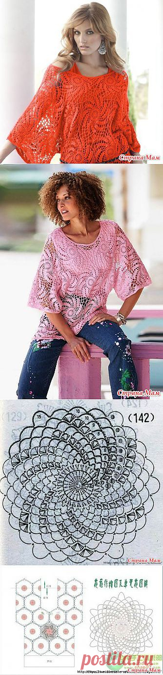 Одним узором но разными цветами.: Дневник группы "Все в ажуре... (вязание крючком)" - Страна Мам