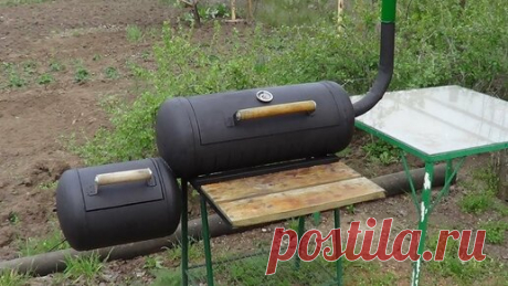 Доработка мангала-коптильни из газовых баллонов