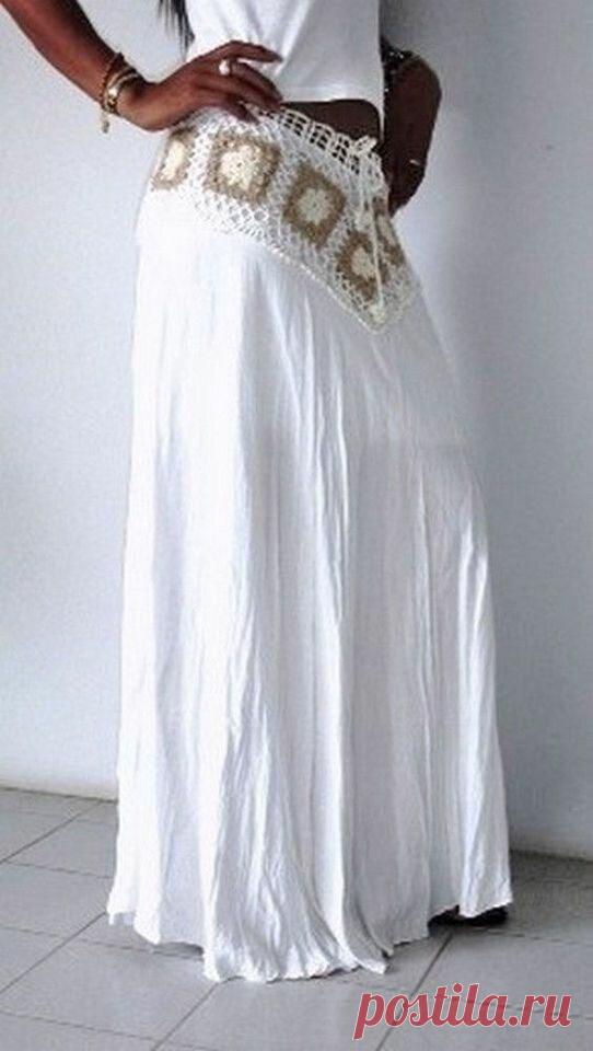 Вязание + ткань! Замечательные идеи для вдохновения 👍 | Вяжем, лепим, творим, малюем) | Яндекс Дзен