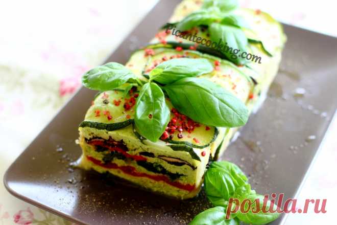 Овощной террин с куриным муссом | Picantecooking