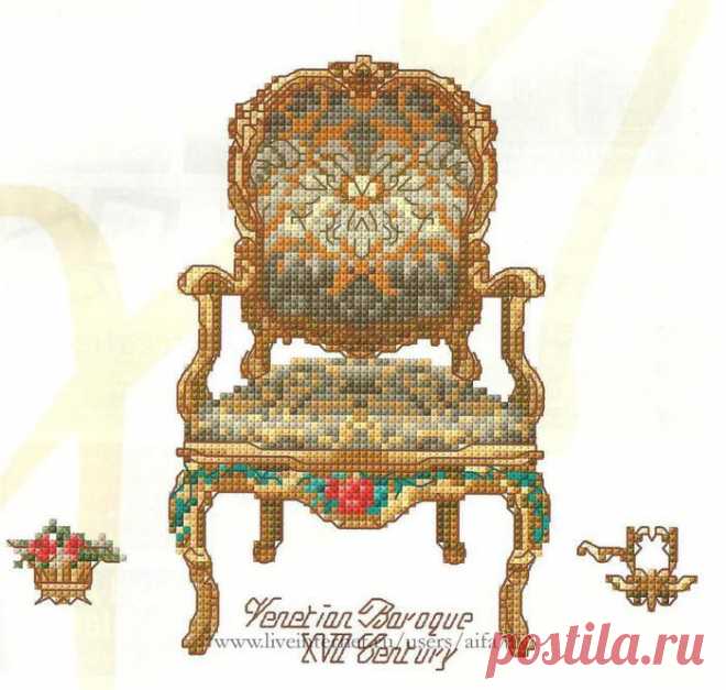 Вышивка крестом, схемы Кресло