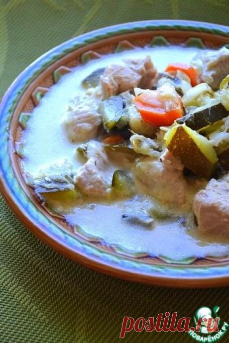 Сливочно-чесночные кабачки с курицей – кулинарный рецепт