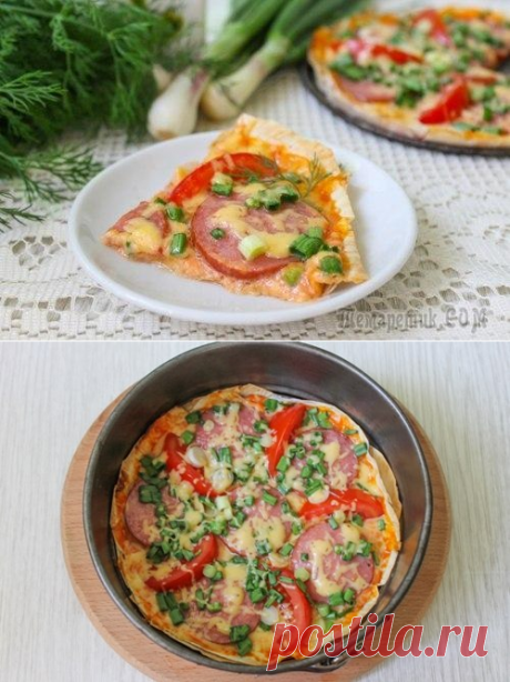 Эконом пицца на лаваше - быстро и очень вкусно!