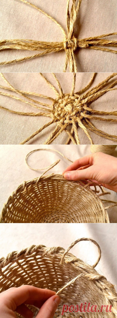 Из шпагата можно сделать такую красивую вещь!