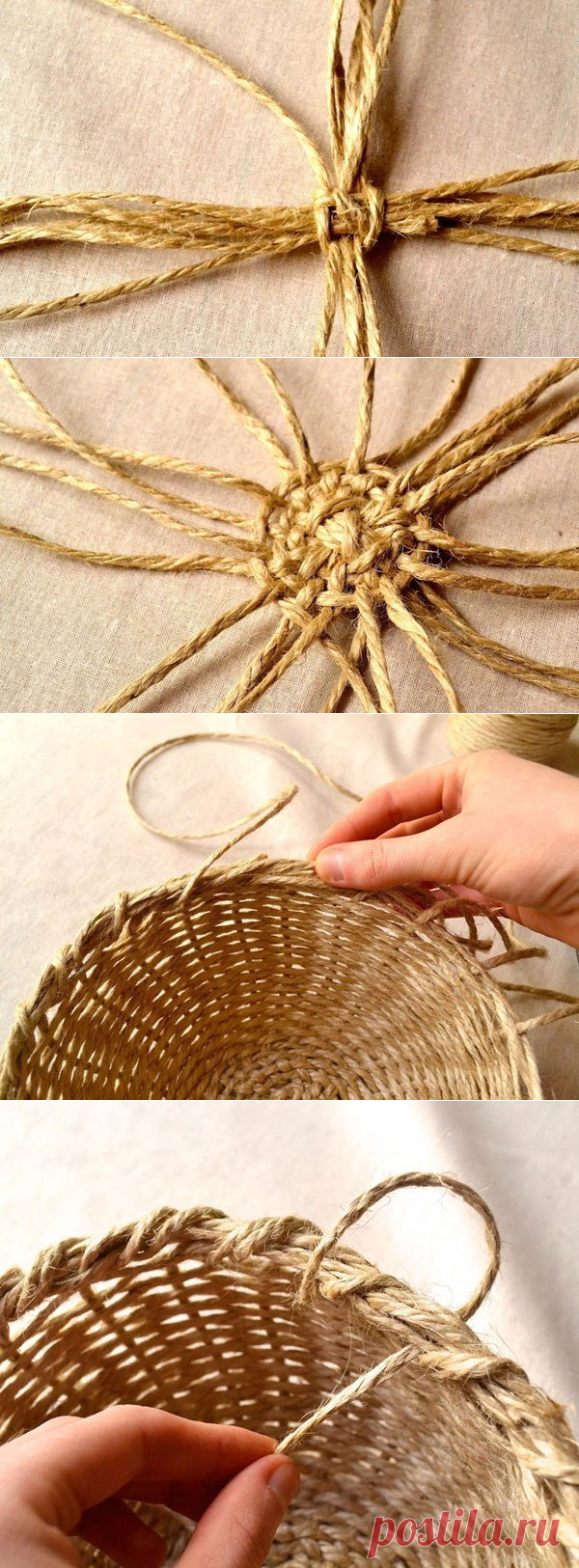 Из шпагата можно сделать такую красивую вещь!