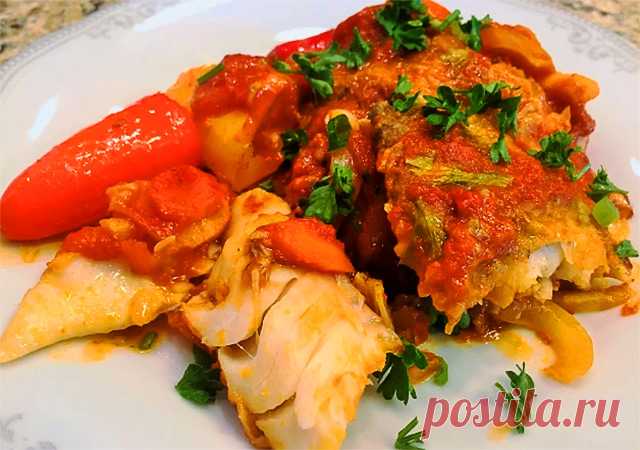Рыба с овощами