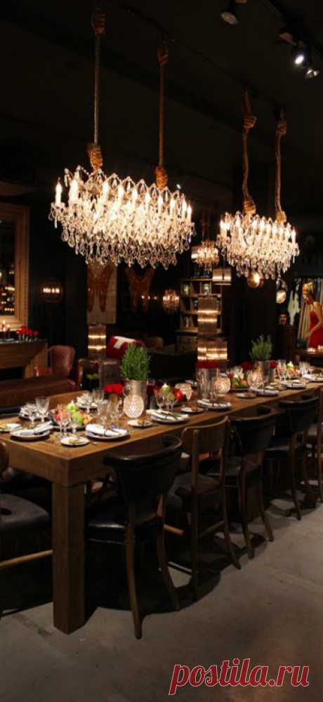 Michelin stars at Timothy Oulton instore dinner party Amsterdam