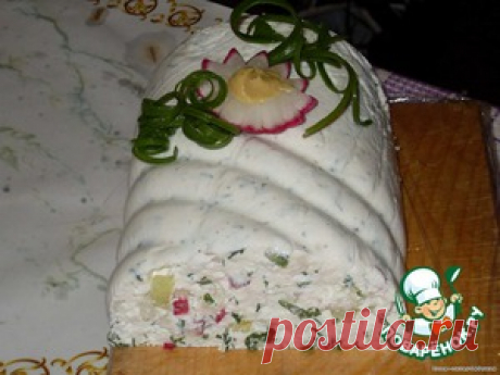 Террин из творога &quot;Твердая окрошка&quot; - кулинарный рецепт