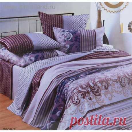 КПБ 2сп La Marka рис2005/2 215*175см, пр.на рез. 190*230см, 70*70см 2 шт, бязь, купить оптом.