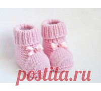 Мастер-класс Пинетки для новорожденных спицами
