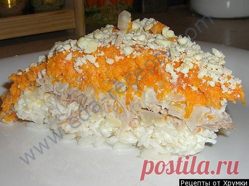 Мимоза салат с рисом