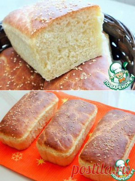 Белый хлеб на сыворотке - кулинарный рецепт