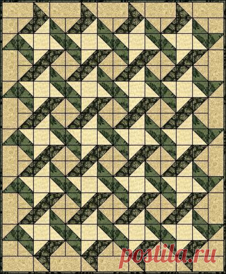 Ribbon Quilt Block...try it in Red/White/Blue prints for Wounded Warriors.