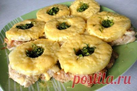 ПП-ужин: Куриные отбивные с ананасом На 100 грамм — 137.42 ккал! белки — 19.78 , жиры — 5.1 , углеводы — 1.54 Ингредиенты: куриное филе — 1 кг консервированный ананас кольцами — 1 банка