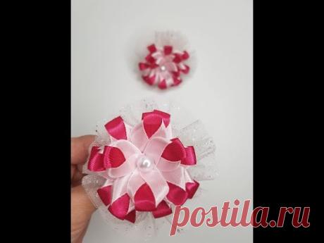 Бантики из ленты и фатина || Нежные и нарядные || DIY БАНТИКИ - YouTube