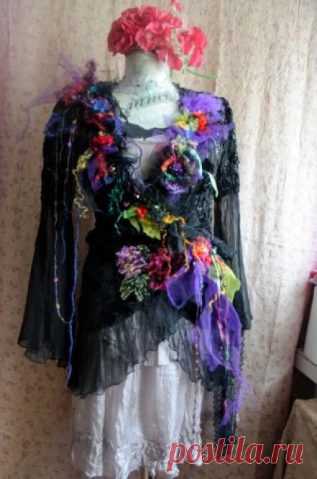 RESERVED for N.Black wrap bohemian jacket romantic cardigan | Etsy