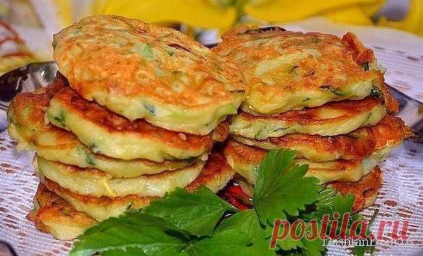Кабачковые оладьи | Самые вкусные кулинарные рецепты