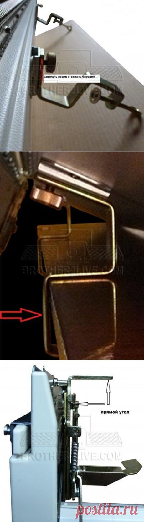 Передняя фонтура BROTHER KR-850. Установка и настройка.