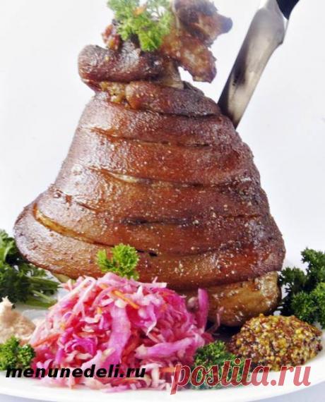 Простой рецепт приготовления рульки / Меню недели