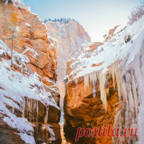 снег в горах