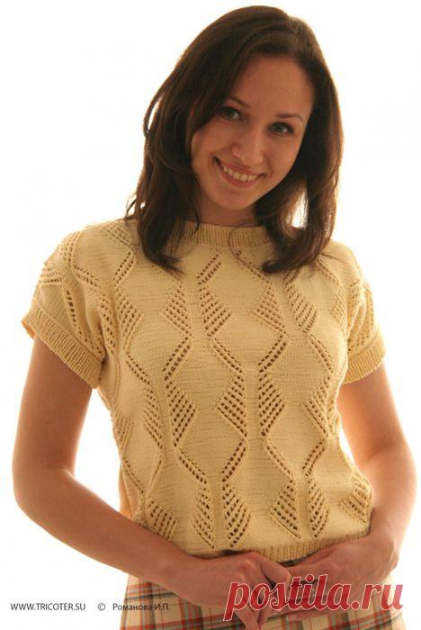 Пуловер летний. Работа Коваленко Людмилы